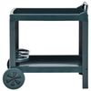 vidaXL Beverage Cart Green 69x53x72 cm Plastic