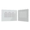 vidaXL Party Tent Sidewall 2 pcs with Window PE White