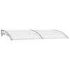 vidaXL Door Canopy Grey 240x100 cm PC