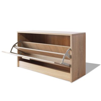 vidaXL Shoe Storage Bench Oak 80x24x45 cm, oak vidaXL Shoe Storage Bench Oak 80x24x45 cm