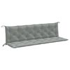 vidaXL Garden Bench Cushions 2 pcs Melange Light Grey 200x50x7 cm Fabric