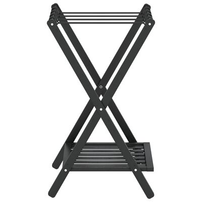 vidaXL Luggage Rack Black 68x38x58 cm Bamboo,  vidaXL Luggage Rack Black 68x38x58 cm Bamboo