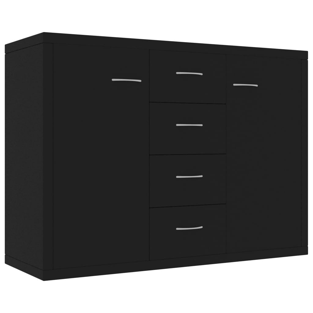 vidaXL Sideboard Black 88x30x65 cm Engineered Wood