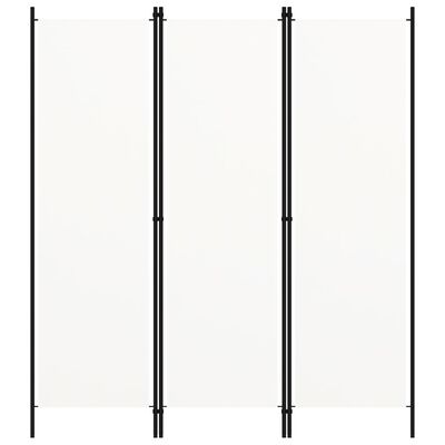 vidaXL 3-Panel Room Divider White 150x180 cm, white vidaXL 3-Panel Room Divider White 150x180 cm