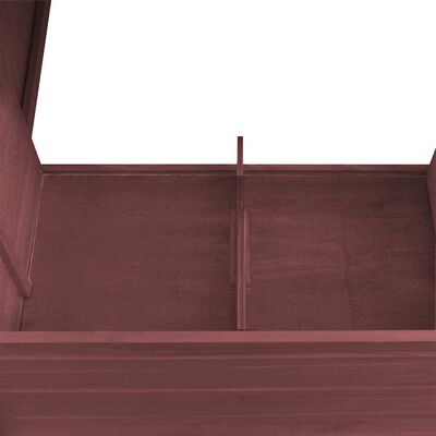 vidaXL Outdoor Chicken Cage Hen House with 1 Egg Cage Brown Wood, brown vidaXL Outdoor Chicken Cage Hen House with 1 Egg Cage Brown Wood
