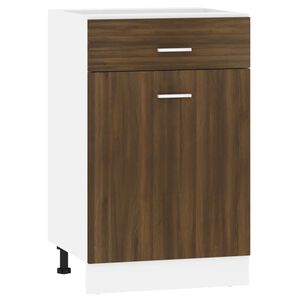 vidaXL Drawer Bottom Cabinet Lyon Brown Oak 50x46x81.5 cm Engineered Wood