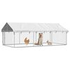 vidaXL Outdoor Dog Kennel with Roof 400x200x150 cm