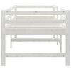 vidaXL Bed Frame without Mattress White 90x200 cm Solid Wood Pine