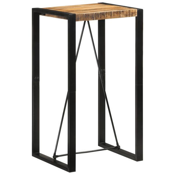 vidaXL Bar Table 60x55x110 cm Solid Rough Wood Mango