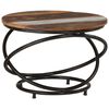 vidaXL Coffee Table &Oslash; 55x40 cm Solid Wood Reclaimed
