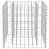 vidaXL Gabion Raised Bed Galvanised Steel 50x50x50 cm