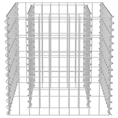 vidaXL Gabion Raised Bed Galvanised Steel 50x50x50 cm,  vidaXL Gabion Raised Bed Galvanised Steel 50x50x50 cm
