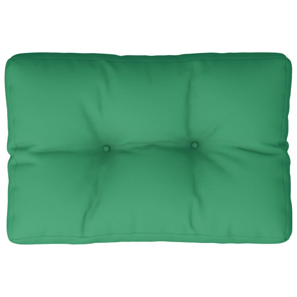 vidaXL Pallet Cushion Green 50x40x12 cm Fabric