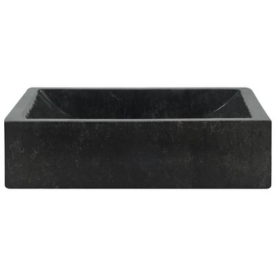 vidaXL Sink 45x30x12 cm Marble High Gloss Black, black vidaXL Sink 45x30x12 cm Marble High Gloss Black