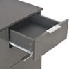 vidaXL Sideboard High Gloss Grey 107x35x80.5 cm