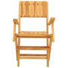 vidaXL Folding Garden Chairs 4 pcs 55x62x90 cm Solid Wood Teak