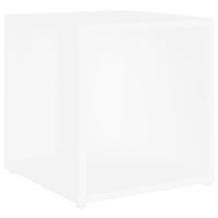 vidaXL Side Table White 33x33x34.5 cm Engineered Wood, white vidaXL Side Table White 33x33x34.5 cm Engineered Wood