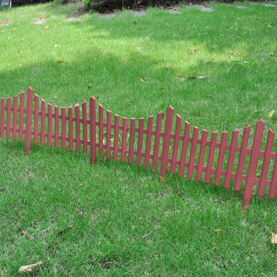 vidaXL 17 pcs Lawn Dividers 10 m Brown, brown vidaXL 17 pcs Lawn Dividers 10 m Brown
