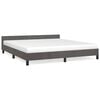 vidaXL Bed Frame without Mattress Dark Grey 180x200 cm Velvet