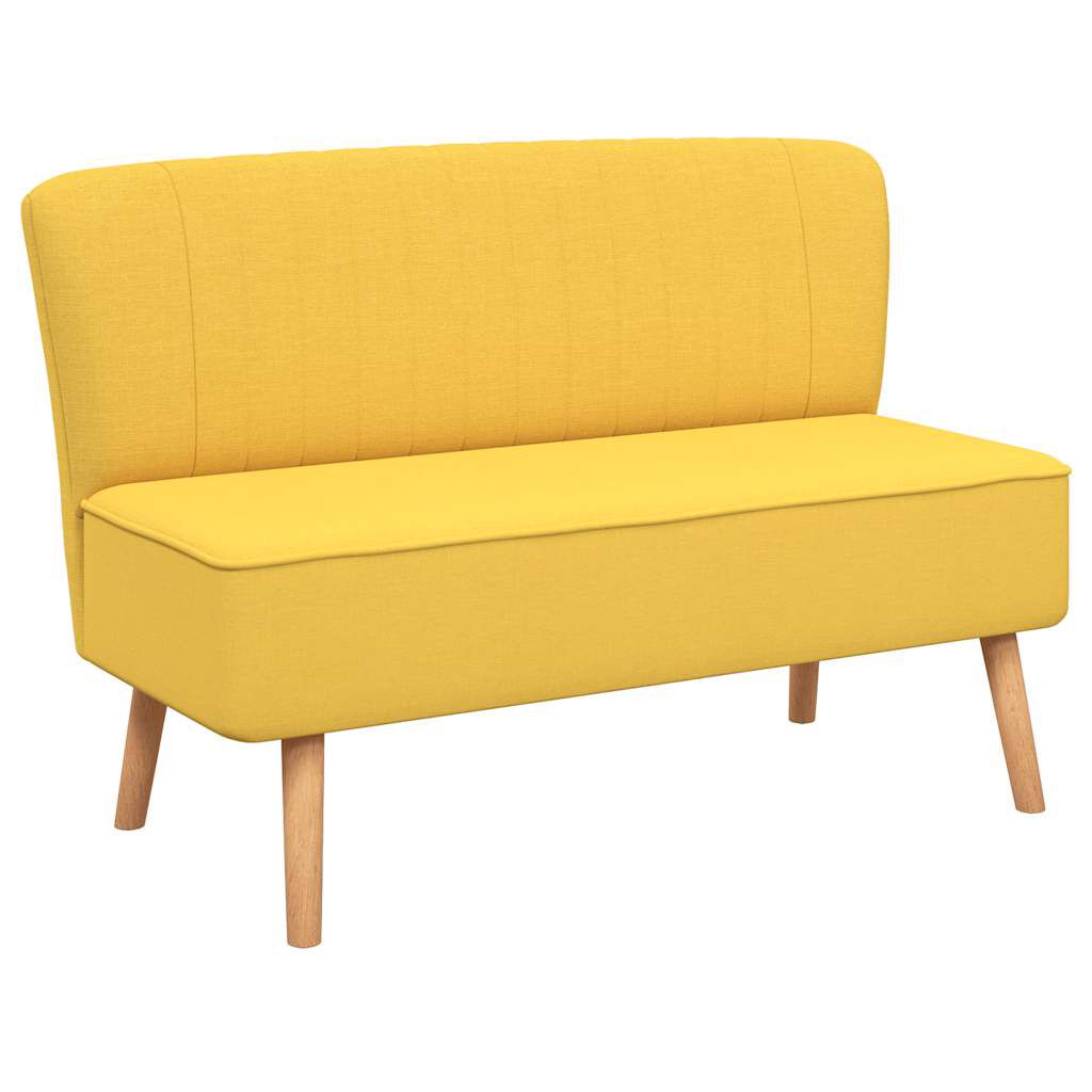 vidaXL Sofa Fabric 117x55.5x77 cm Yellow