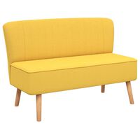 vidaXL Sofa Fabric 117x55.5x77 cm Yellow, yellow vidaXL Sofa Fabric 117x55.5x77 cm Yellow