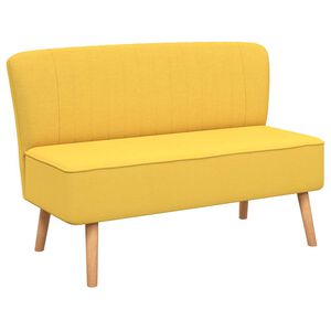 vidaXL Sofa Fabric 117x55.5x77 cm Yellow