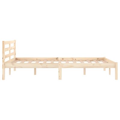 vidaXL Bed Frame without Mattress Solid Wood Pine 120x200cm, natural vidaXL Bed Frame without Mattress Solid Wood Pine 120x200cm