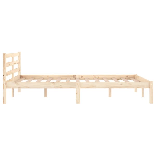 vidaXL Bed Frame without Mattress Solid Wood Pine 120x200cm