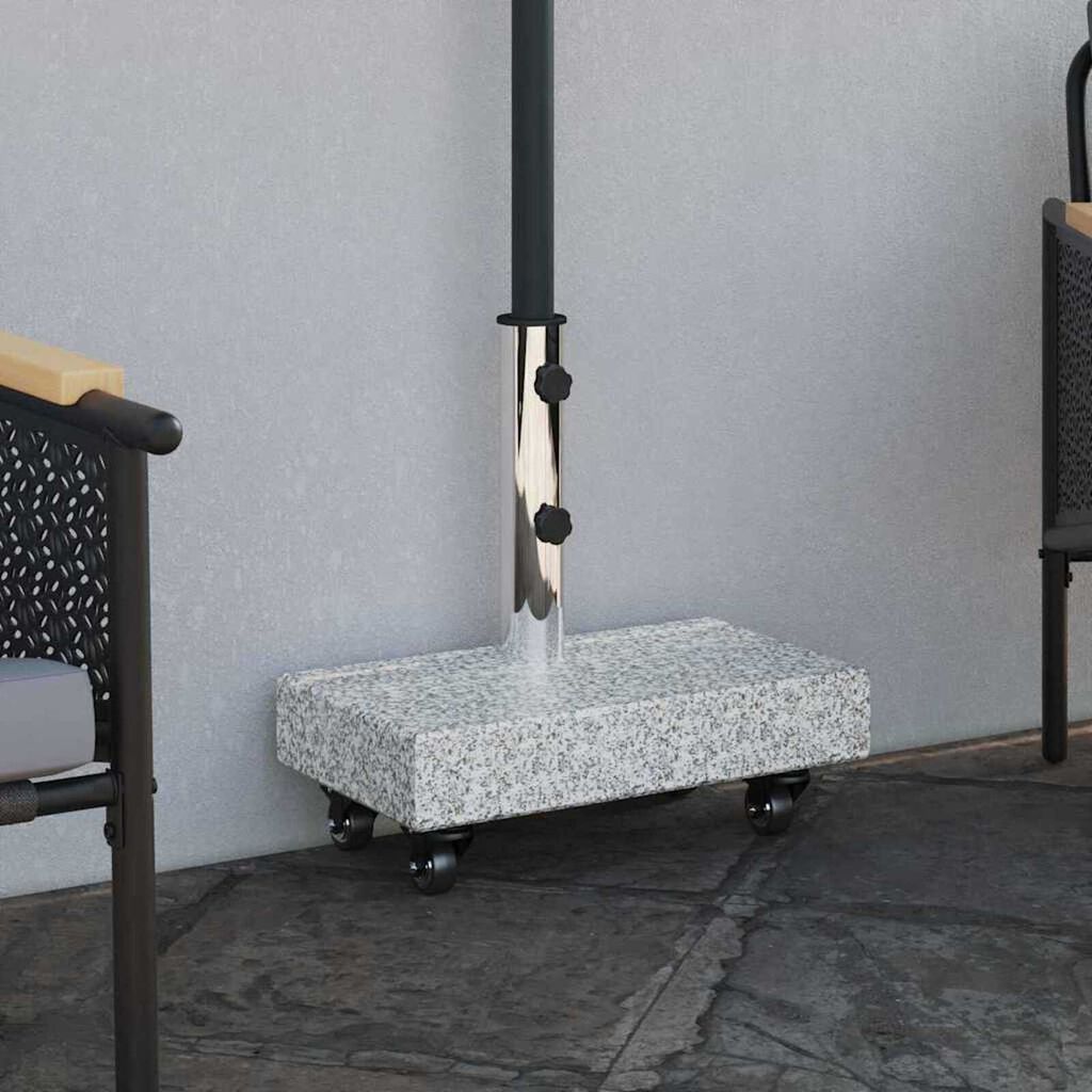 vidaXL Umbrella Base Light Grey 45x25x8.3 cm Granite