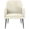 vidaXL Armchair Cream 62x79x79 cm Velvet