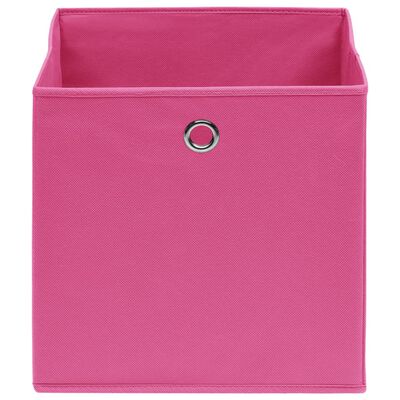 vidaXL Storage Boxes 4 pcs Non-woven Fabric 28x28x28 cm Pink