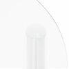 vidaXL 2-Tier Side Table Transparent 38 cm Tempered Glass
