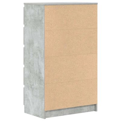 vidaXL Drawer Cabinet Concrete Grey 60x36x103 cm Engineered Wood, concrete grey vidaXL Drawer Cabinet Concrete Grey 60x36x103 cm Engineered Wood