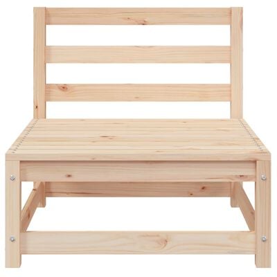 vidaXL 3 Piece Garden Lounge Set with Cushions Solid Pinewood, natural vidaXL 3 Piece Garden Lounge Set with Cushions Solid Pinewood