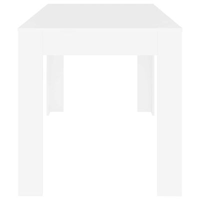 vidaXL Dining Table White 140x74.5x76 cm Engineered Wood, white vidaXL Dining Table White 140x74.5x76 cm Engineered Wood