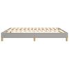vidaXL Bed Frame without Mattress Light Grey 180x200 cm Super King Fabric