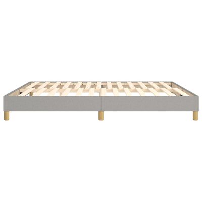 vidaXL Bed Frame without Mattress Light Grey 180x200 cm Super King Fabric, light grey vidaXL Bed Frame without Mattress Light Grey 180x200 cm Super King Fabric
