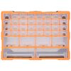 vidaXL Multi-drawer Organiser with 38 Drawers 52x16x37.5 cm