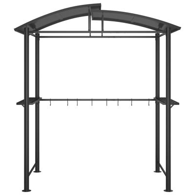 vidaXL BBQ Gazebo with Side Shelves Anthracite 210x114x230 cm Steel,  vidaXL BBQ Gazebo with Side Shelves Anthracite 210x114x230 cm Steel