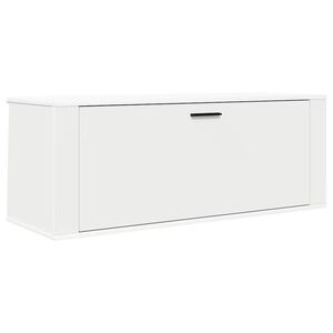 vidaXL Wall Shoe Cabinet White 100x35x38 cm Engineered Wood