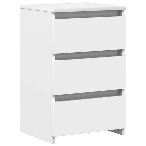 vidaXL Bed Cabinets 2 pcs White 40x35x62.5 cm Engineered Wood