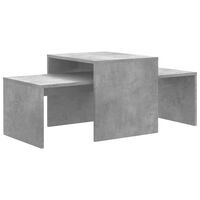 vidaXL Coffee Table Set Concrete Grey 100x48x40 cm Engineered Wood, concrete grey vidaXL Coffee Table Set Concrete Grey 100x48x40 cm Engineered Wood