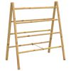 vidaXL Double Towel Ladder with 4 Rungs 90x50x100 cm Bamboo