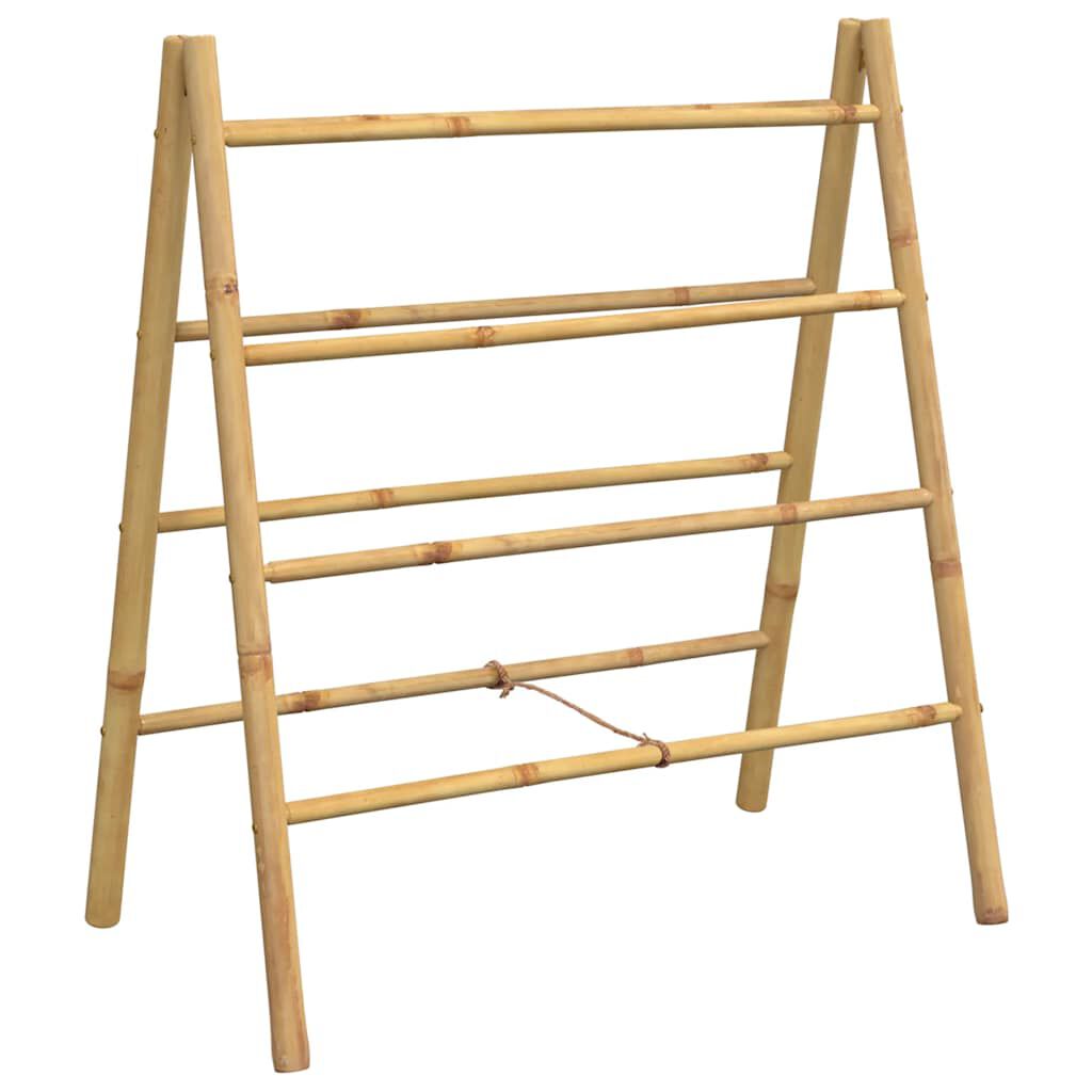vidaXL Double Towel Ladder with 4 Rungs 90x50x100 cm Bamboo