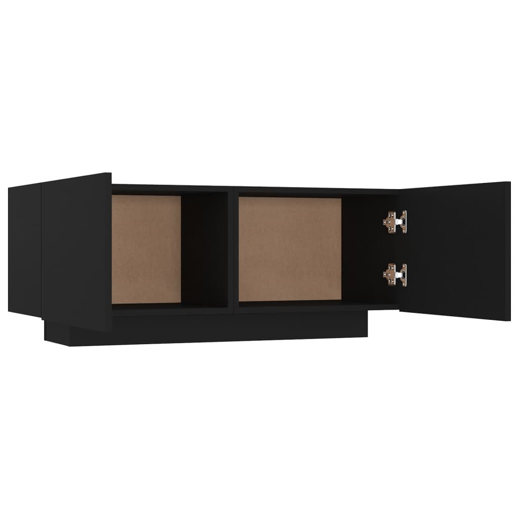 vidaXL TV Cabinet Black 100x35x40 cm Engineered Wood