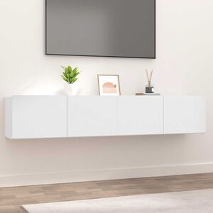vidaXL 2 Piece TV Cabinet Set White 80x30x30 cm Engineered Wood