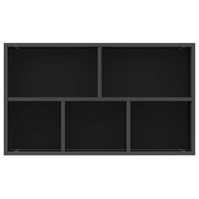 vidaXL Book Cabinet/Sideboard Black 50x25x80 cm Engineered Wood, black vidaXL Book Cabinet/Sideboard Black 50x25x80 cm Engineered Wood