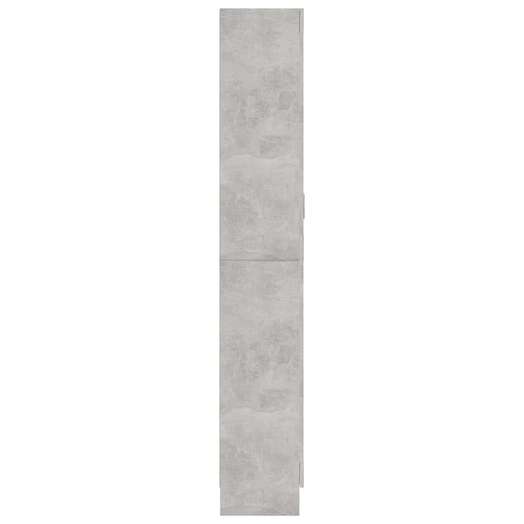vidaXL Vitrine Cabinet Concrete Grey 82.5x30.5x185 cm Engineered Wood