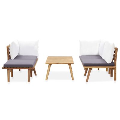 vidaXL 5 Piece Garden Lounge Set Solid Acacia Wood,  vidaXL 5 Piece Garden Lounge Set Solid Acacia Wood
