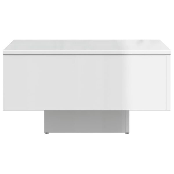vidaXL Coffee Table High Gloss White 60x60x31.5 cm Engineered Wood